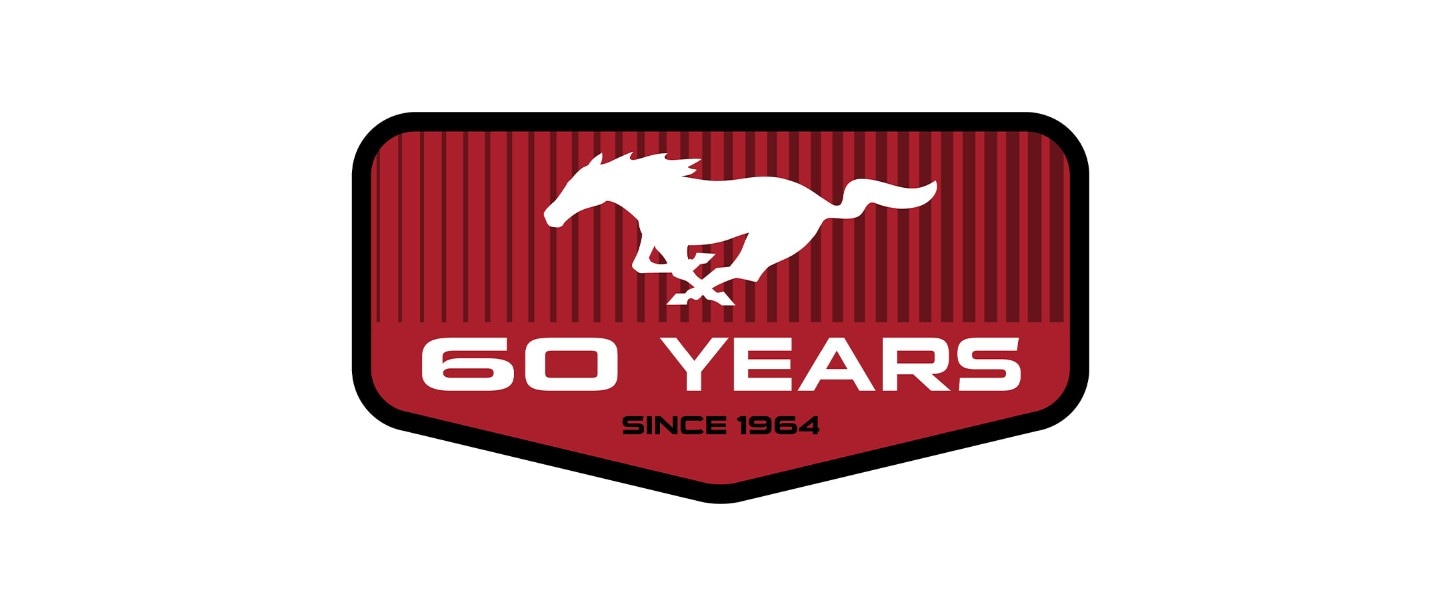 Mustang logo 60th anniversary