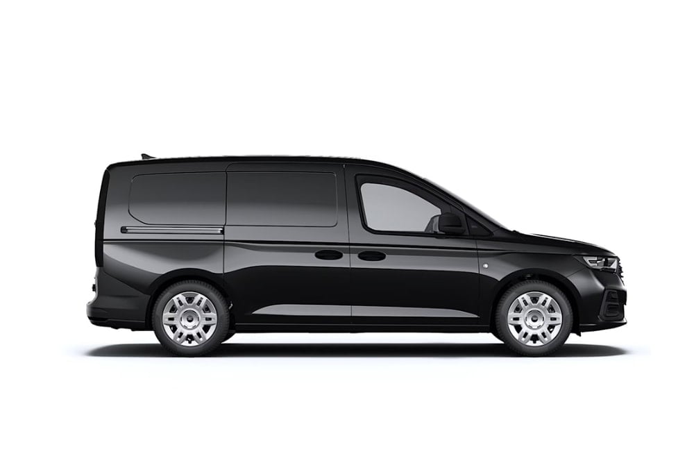 Ford Transit Connect kuvattuna sivuprofiilista.
