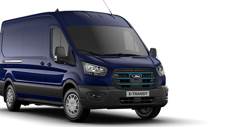 Ford E-Transit exterior front angle