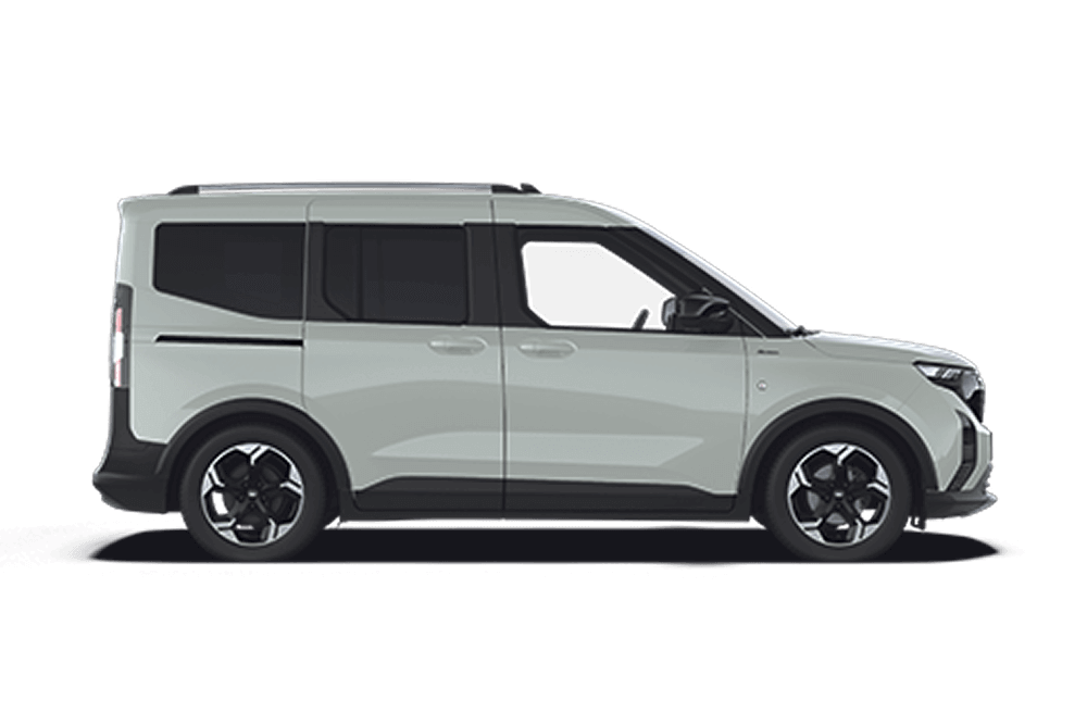 Ford Tourneo Courier sivusta kuvattuna