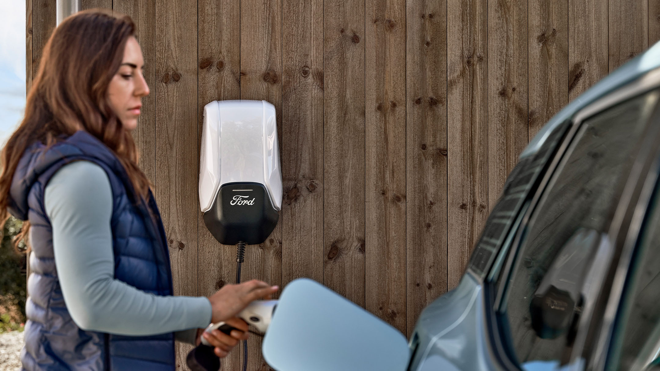 Ford Mustang Mach-E charging at home