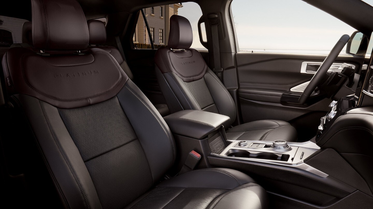 Ford Explorer interior with two front seats
