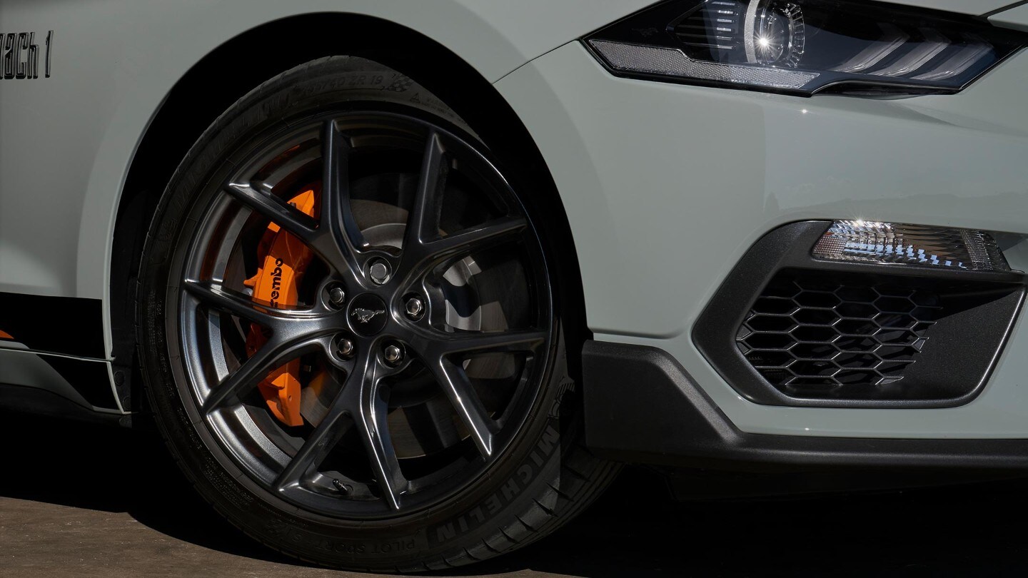 Ford Mustang Mach 1 wheel close up
