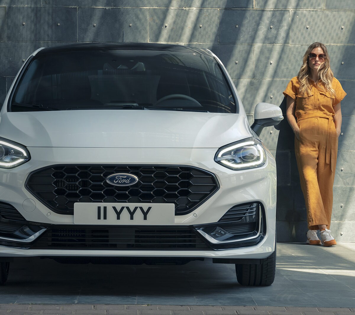 Ford Fiesta front end close up