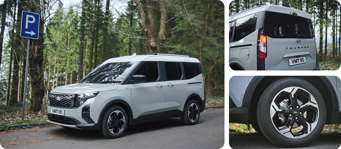 Ford E-Tourneo Courier metsätiellä
