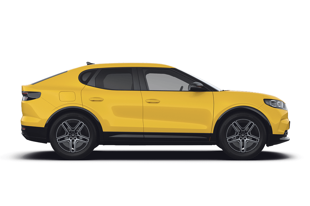 Ford Capri kuvattuna sivuprofiilista.