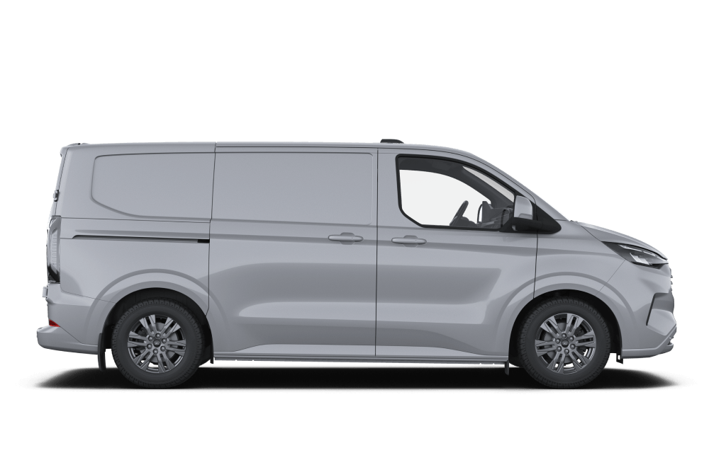 Uusi Ford Transit Custom sivusta kuvattuna