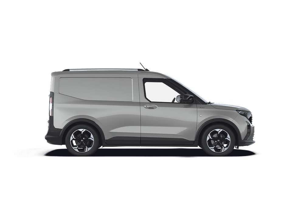 Ford Transit Courier sivusta kuvattuna
