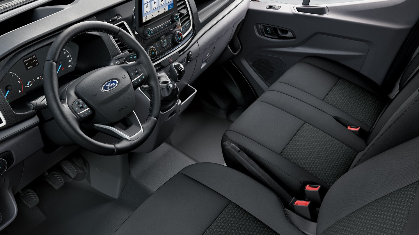 Ford Transit Van interior showing Adjustable Heated Seats