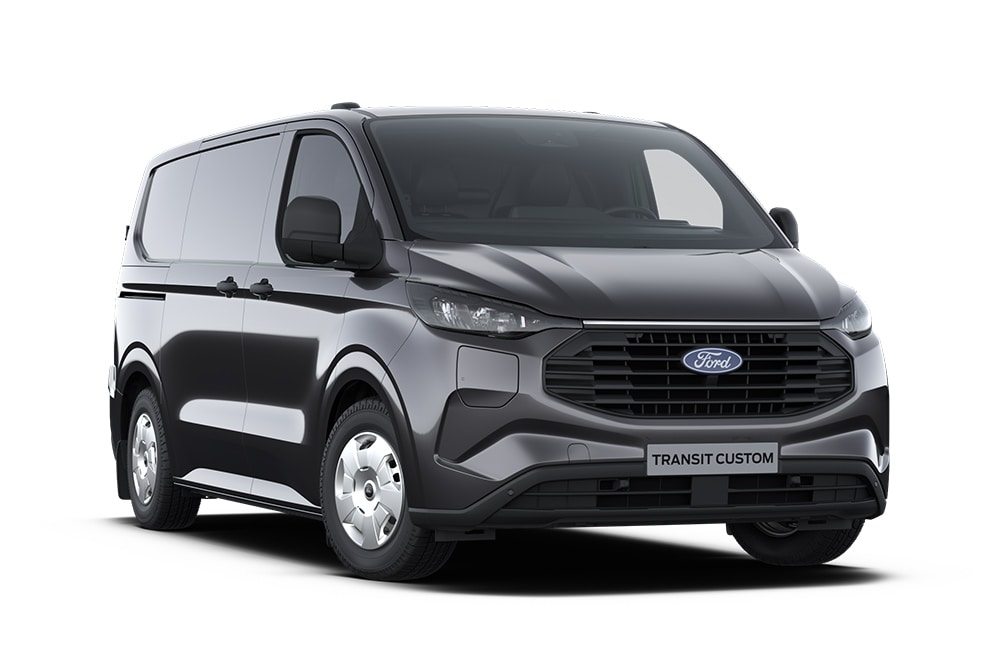 Tummanharmaa Ford Transit Custom Trend PHEV.