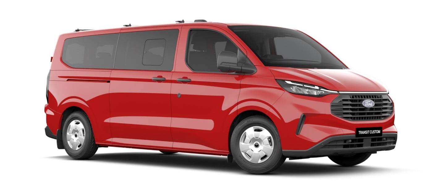 Red Ford Transit Kombi Red Ford Transit Kombi