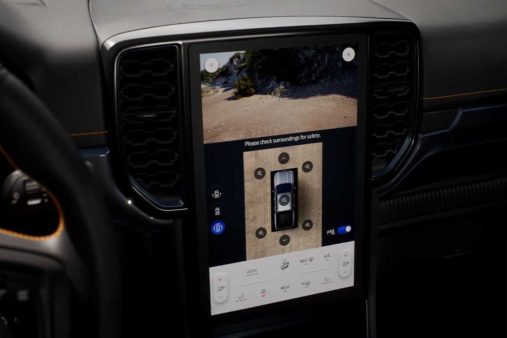 Kuva Ford Ranger Super Cabin SYNC™-näytöstä.