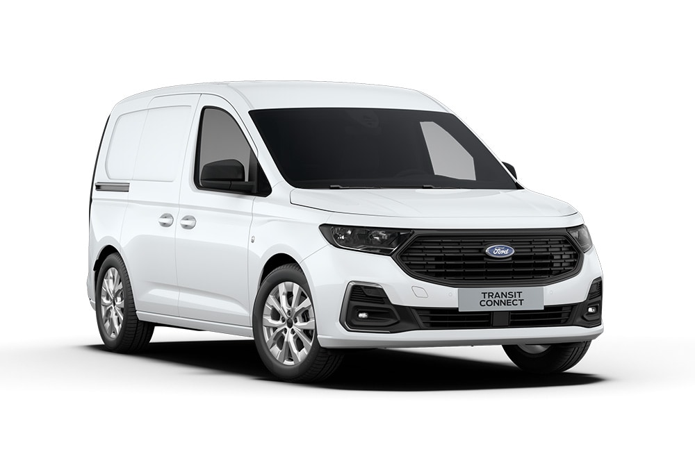 Valkoinen Ford Transit Connect Trend