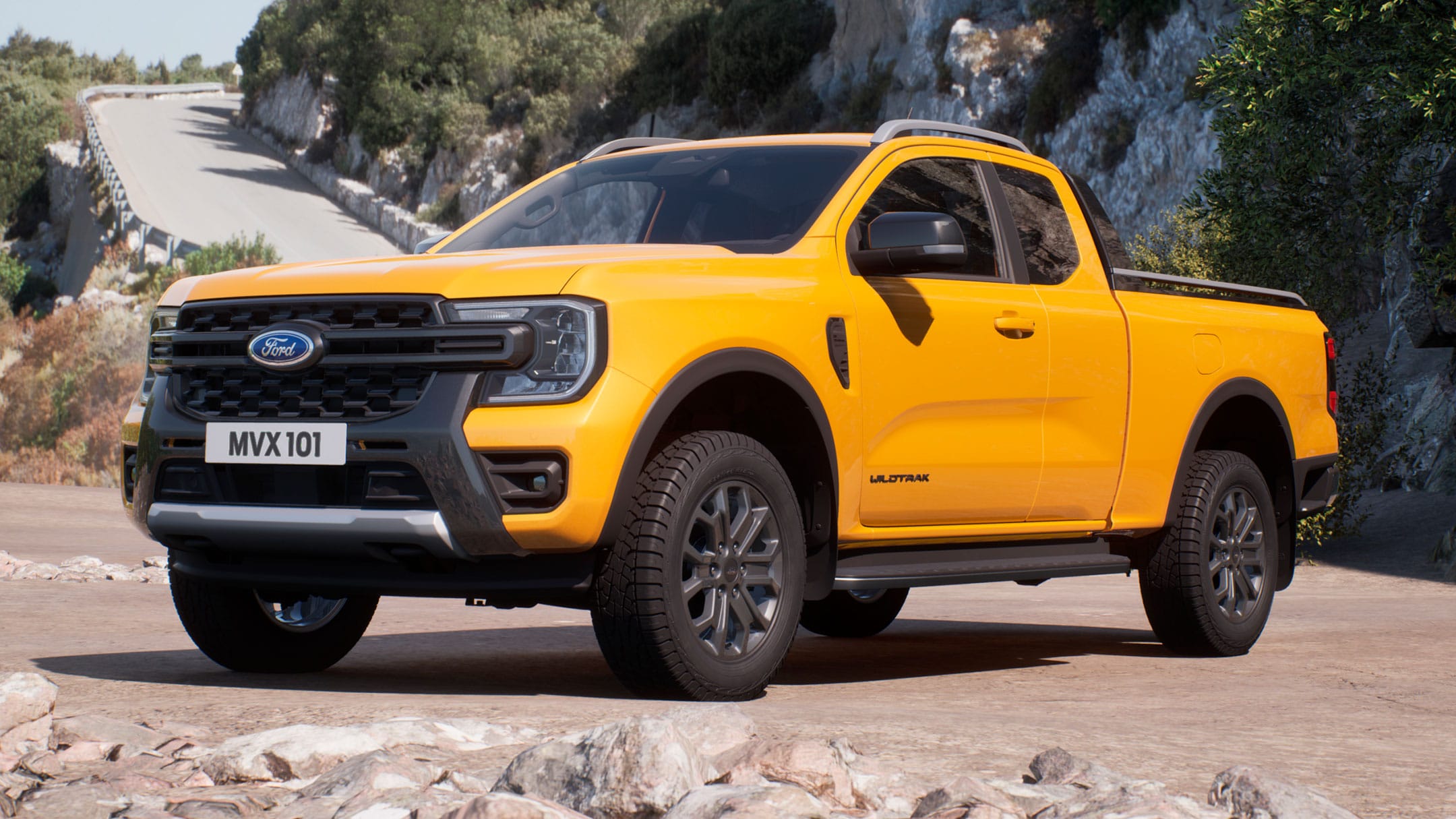 All-New Ford Ranger Wildtrak 3/4 front view