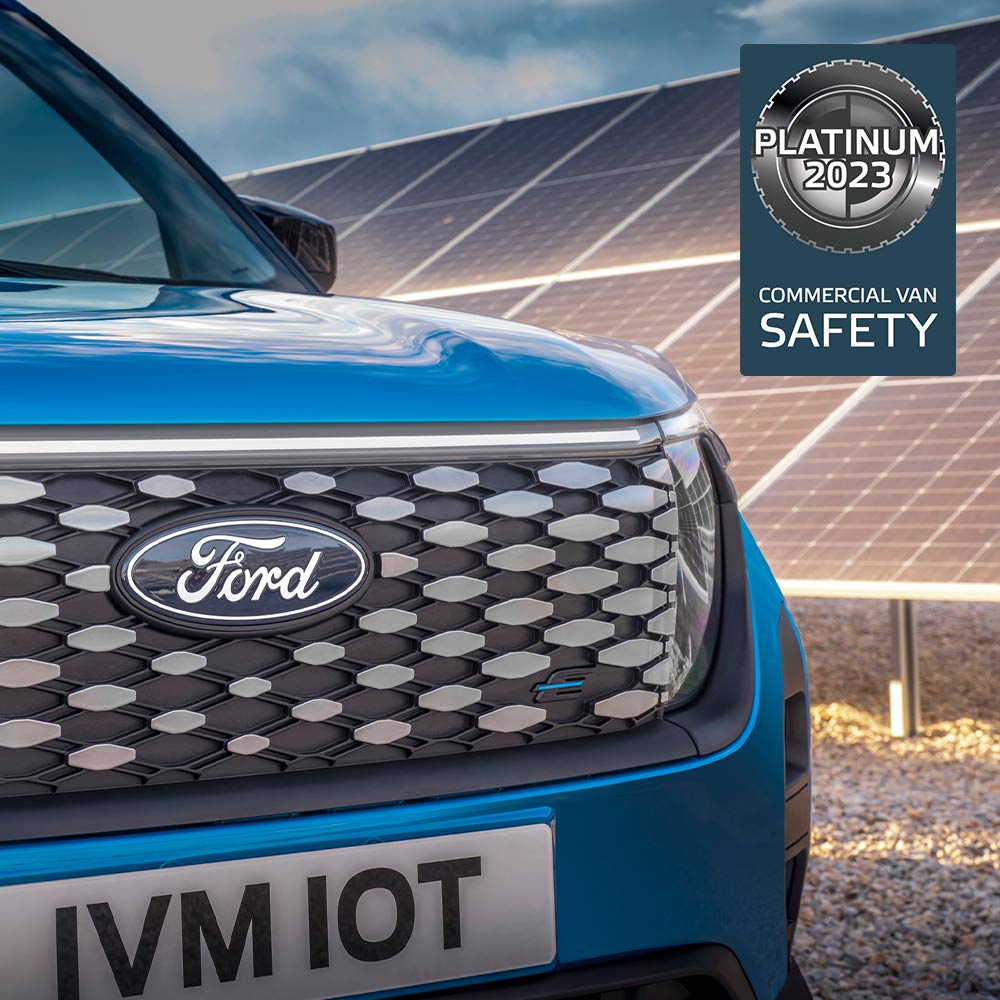 Ford E-Transit Courierin etusäleikkö