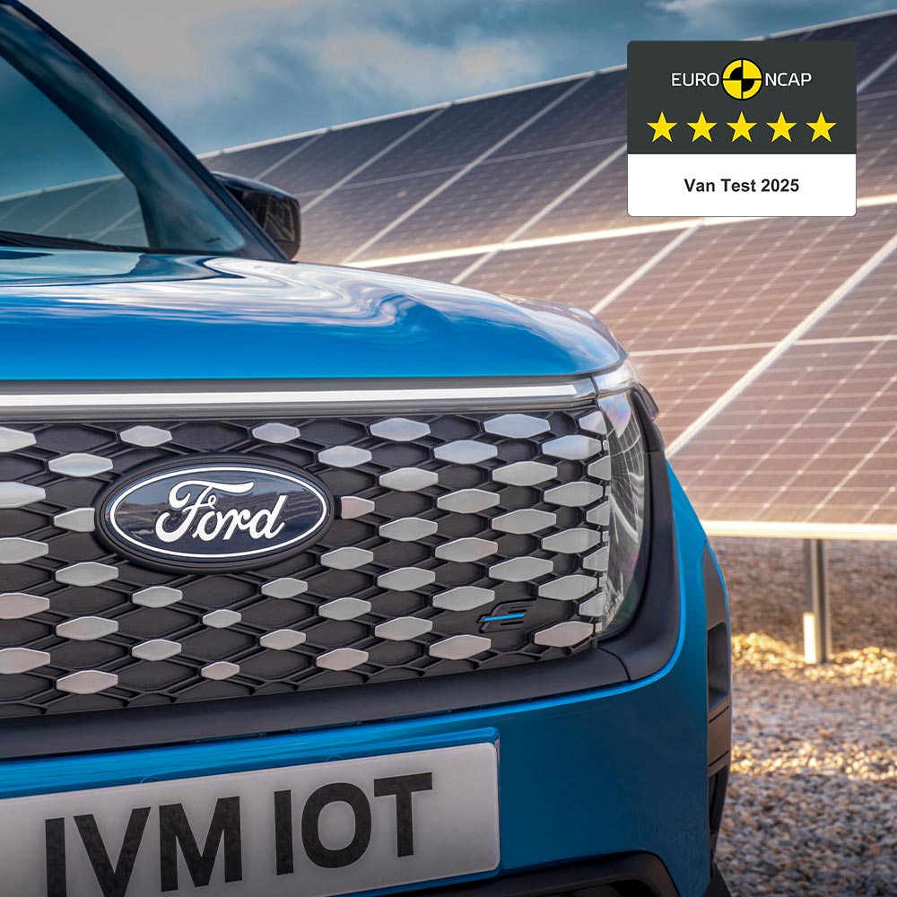 Ford E-Transit Courierin etusäleikkö