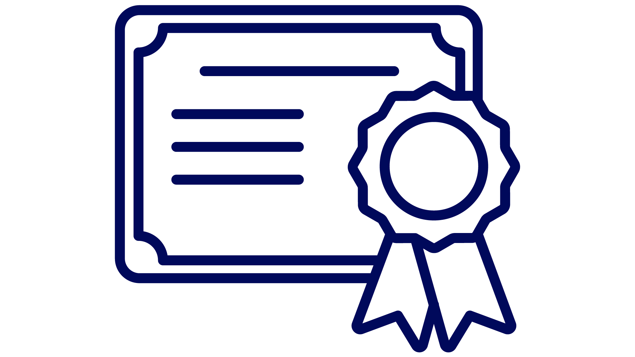 Kuvake, joka esittää sertifikaattia nauhalla, otsikoitu "LAATU”